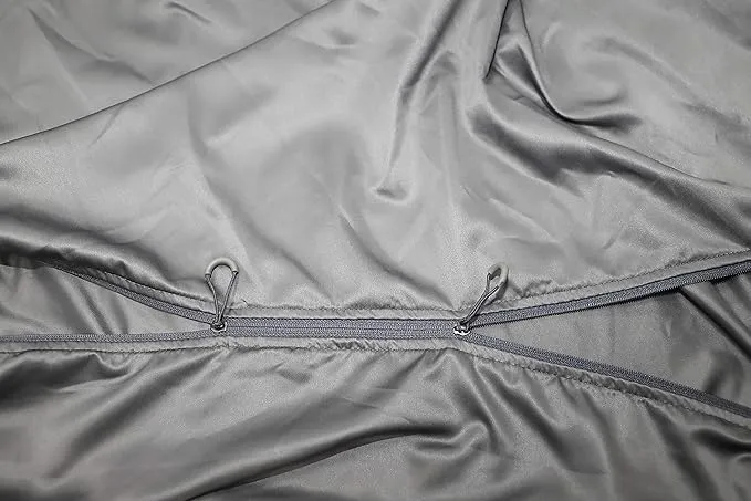 Browint Premium Sleeping Bag Liner with All Around Two-Way Zippers, 87"x41" Extra Wide Sleeping Sack for Hotel, Breathable Lightweight Travel Sheet, Multifunctional Bed Sheet for Camping, All Seasons