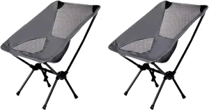 BTZHY Recliner Chair,2 Foldable Fishing Chairs,Portable Camping Chairs,Compact Lightweight Moon Chair,Outdoor Seat,for Picnics,Hiking,Garden.