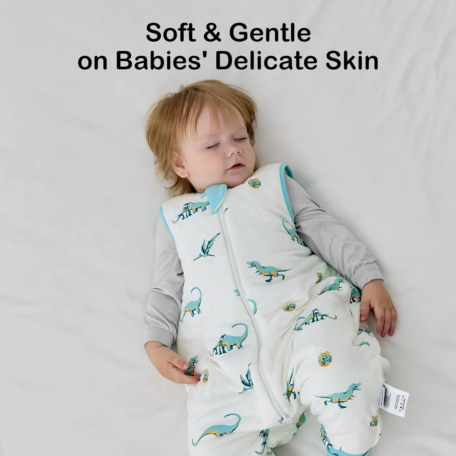 BubblePanda Rayon Made from Bamboo Toddler Sleep Sack with Feet 24-36 Months 1.0 Tog Ultra Soft Toddler Sleeping Sack 2t-3t Sleep Bag Walker Quilted Wearable Blanket with Legs 2-Way Zipper Lightweight