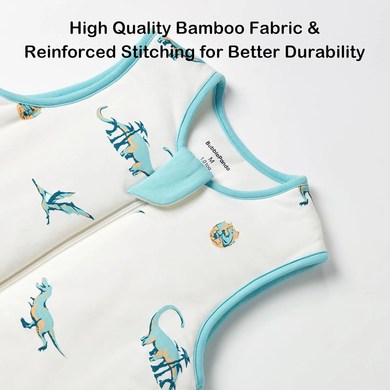BubblePanda Rayon Made from Bamboo Toddler Sleep Sack with Feet 24-36 Months 1.0 Tog Ultra Soft Toddler Sleeping Sack 2t-3t Sleep Bag Walker Quilted Wearable Blanket with Legs 2-Way Zipper Lightweight