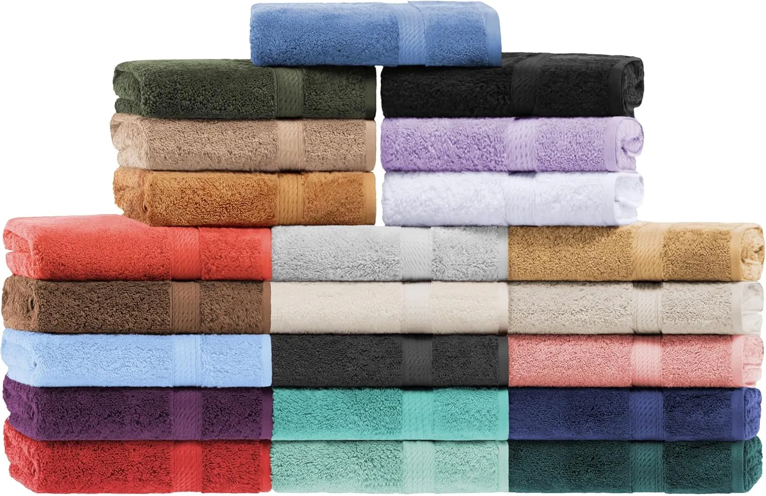 Buckingham Egyptian Cotton Solid 2-Piece Towel Set, Bath Towels, Black