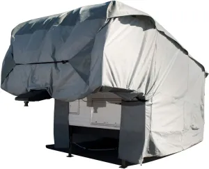 Budge Fifth Wheel RV Cover Fits Fifth Wheel RVs up to 26' Long (Gray, Polypropylene) (RVRB-41)