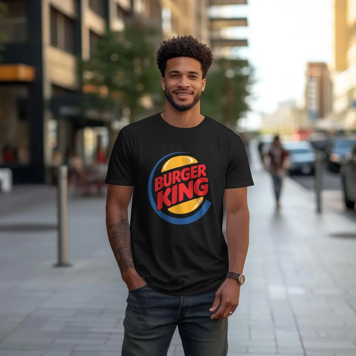 Burger King T-Shirts Short Sleeve Tees Men's Woman's Cotton T-Shirts