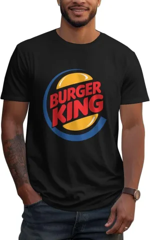 Burger King T-Shirts Short Sleeve Tees Men's Woman's Cotton T-Shirts