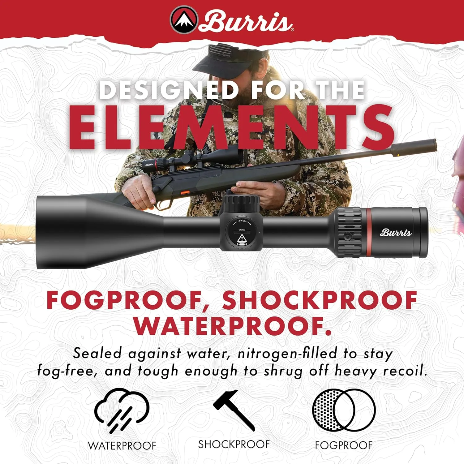 Burris Optics Fullfield 4-16x50mm Hunting RifleScopes, 1 inch Tube, Rear Focal Plane, Waterproof, Shockproof, Forever Warranty.