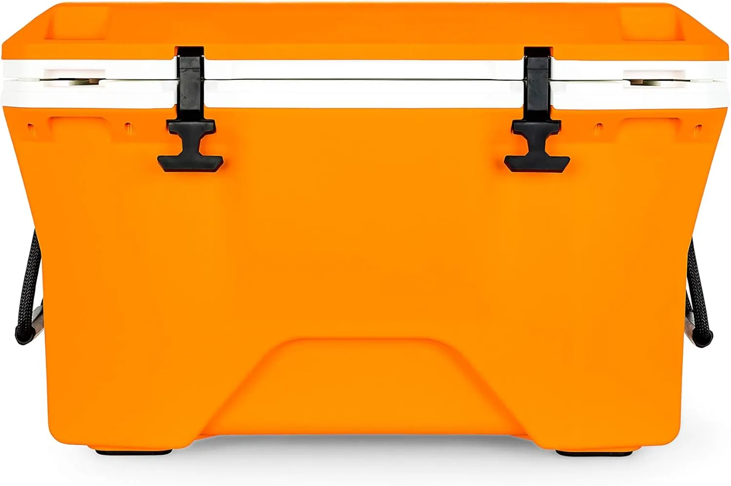 Camco Currituck Tangerine and White 30 Quart Cooler - Rugged Exterior Made for Camping, Hunting, Fishing and Tailgating - Comes with Cooler Basket (51757)