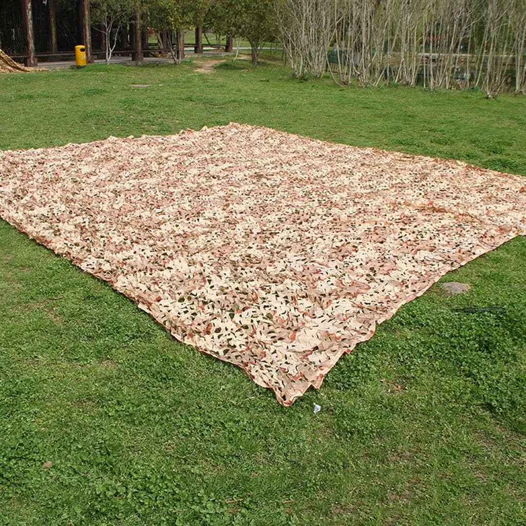 Camo Netting Camouflage Net UV Resistant Sunscreen Lightweight Camouflage Net Woodland Desert Camping Military Hunting Shooting