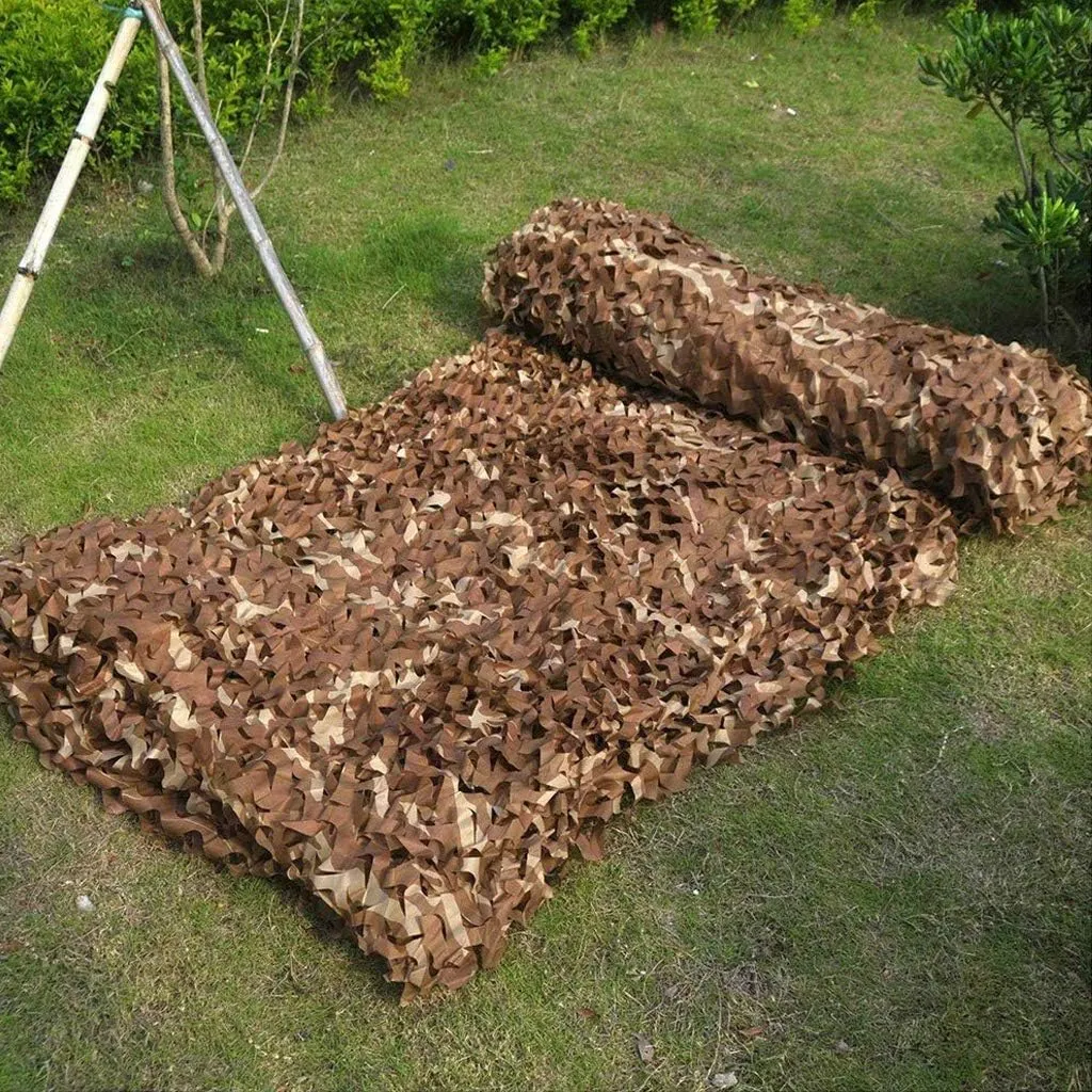 Camo Netting Military Sunscreen Nets UV Resistant Desert Camouflage Netting Woodland Camping Hunting Shooting Hide Children Party Decorations