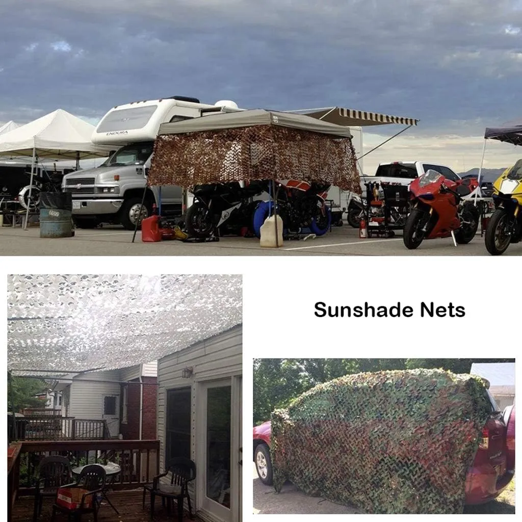 Camo Netting Military Sunscreen Nets UV Resistant Desert Camouflage Netting Woodland Camping Hunting Shooting Hide Children Party Decorations