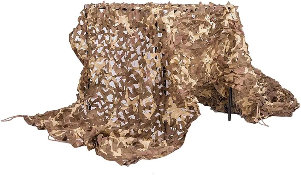 Camo Netting Oxford Polyester Camouflage Net UV Resistant Shade for Woodland Hunting Military Theme Party Decoration Sunscreen Nets Car Truck Sunshading Net