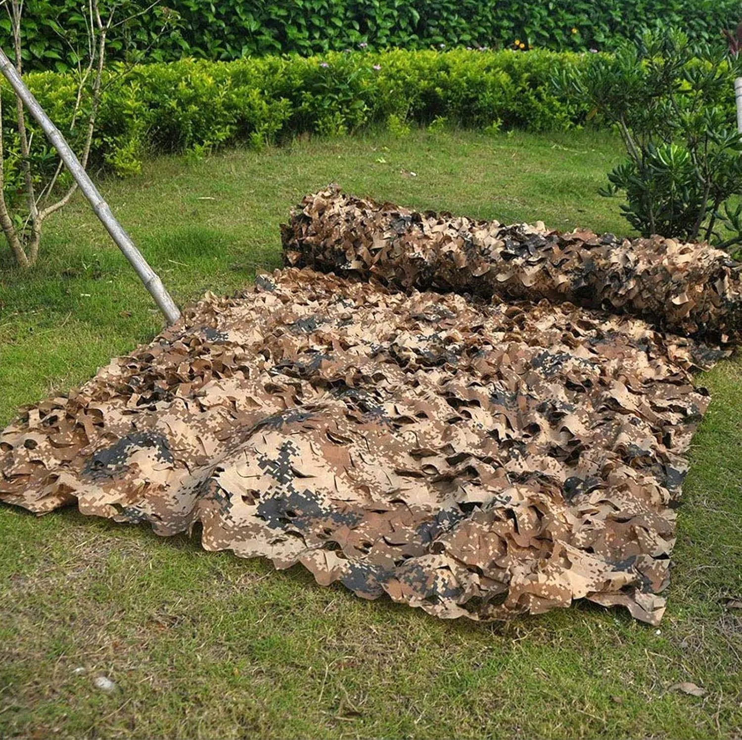 Camouflage Net Military Camo Cover Army Shelter Camouflage Netting for Tree Stand, Photography, Decorations, Hunting, Shooting, Duck Blinds, Sunshade,3X6m