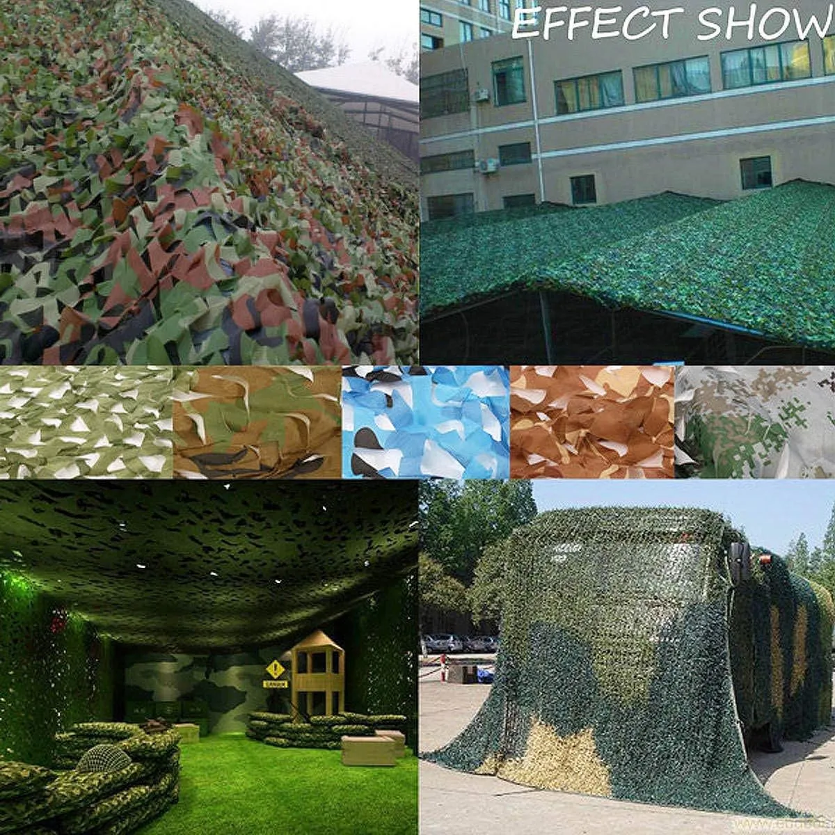 Camouflage Netting - Camping Desert Shooting Hunting Military Theme Party Decoration UV Resistant Shade Camo Netting Oxford Polyester Army Mesh Nets