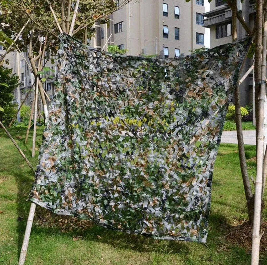 Camouflage Netting - Camping Desert Shooting Hunting Military Theme Party Decoration UV Resistant Shade Camo Netting Oxford Polyester Army Mesh Nets
