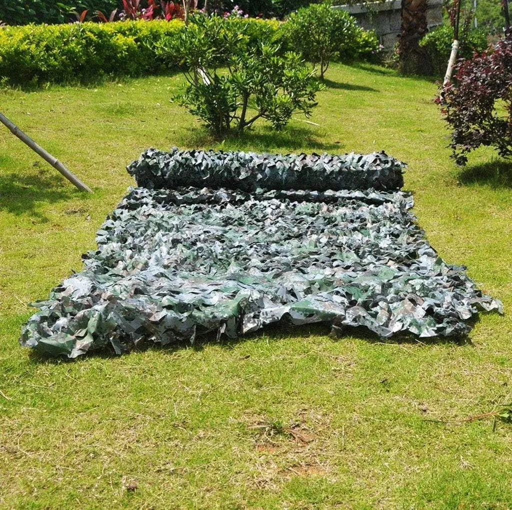 Camouflage Netting - Camping Desert Shooting Hunting Military Theme Party Decoration UV Resistant Shade Camo Netting Oxford Polyester Army Mesh Nets