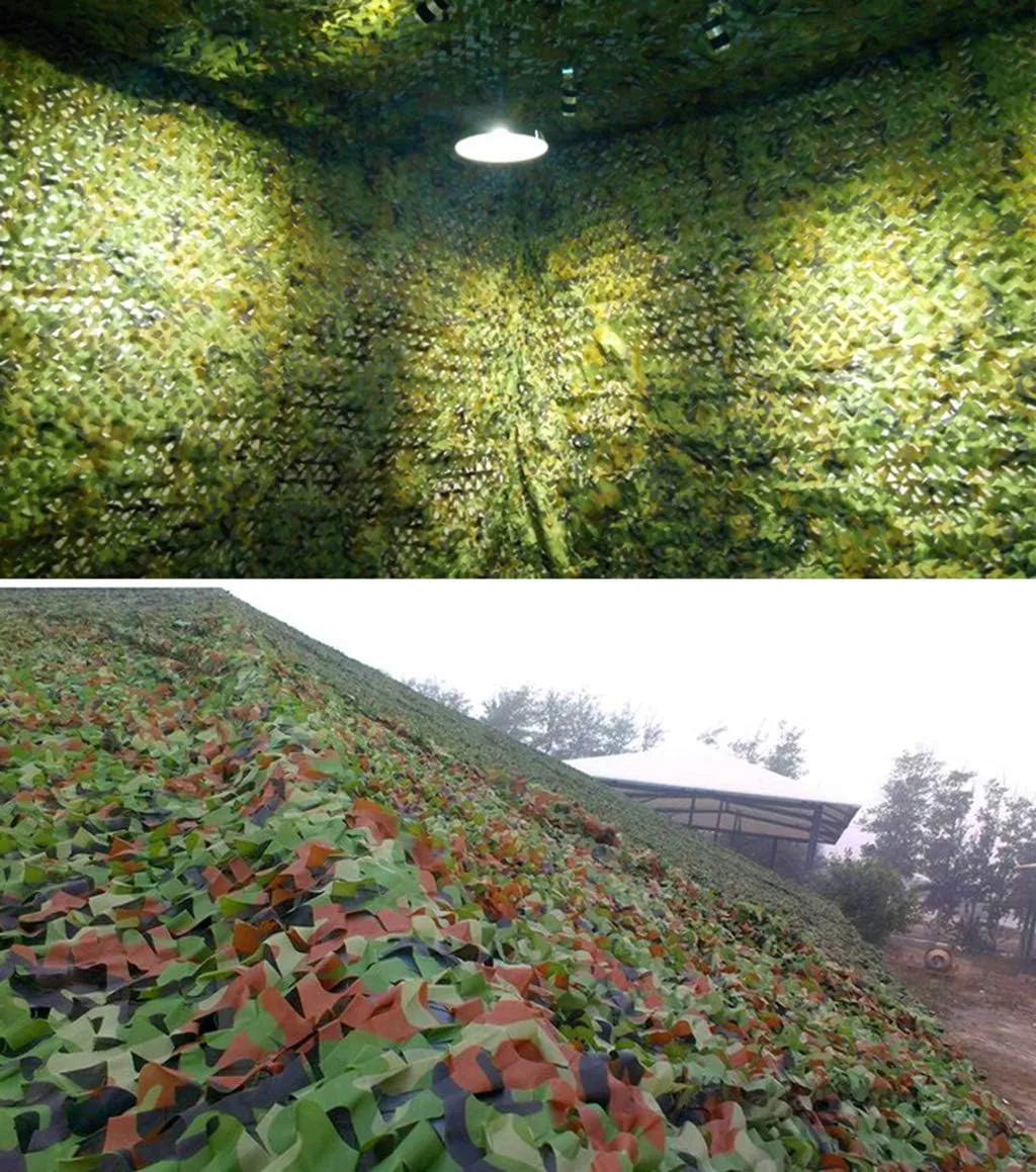 Camouflage Netting UV Resistant Shade Outdoor Woodland Jungle Camo Net for Camping Military Hunting Shooting Blind Watching Hide Party Decorations