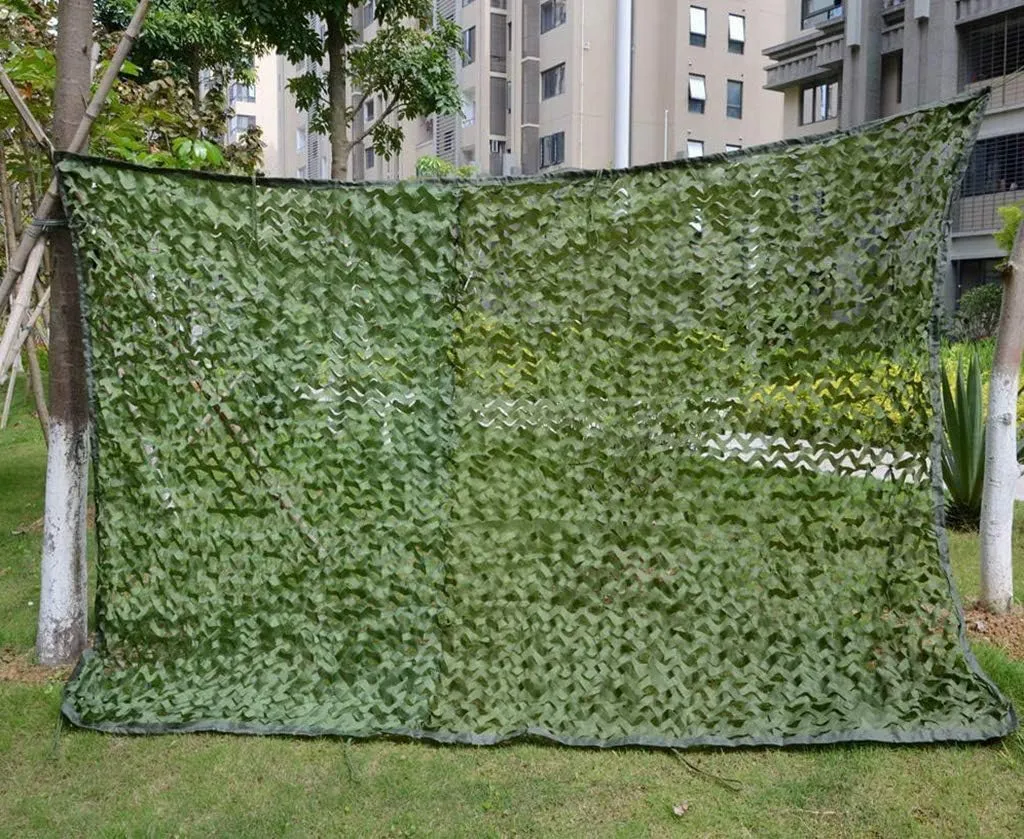 Camouflage Netting UV Resistant Shade Woodland Military Camo Netting Lightweight Durable Reinforced Sunscreen Nets Hunting Shooting Hide Theme Party Decorations