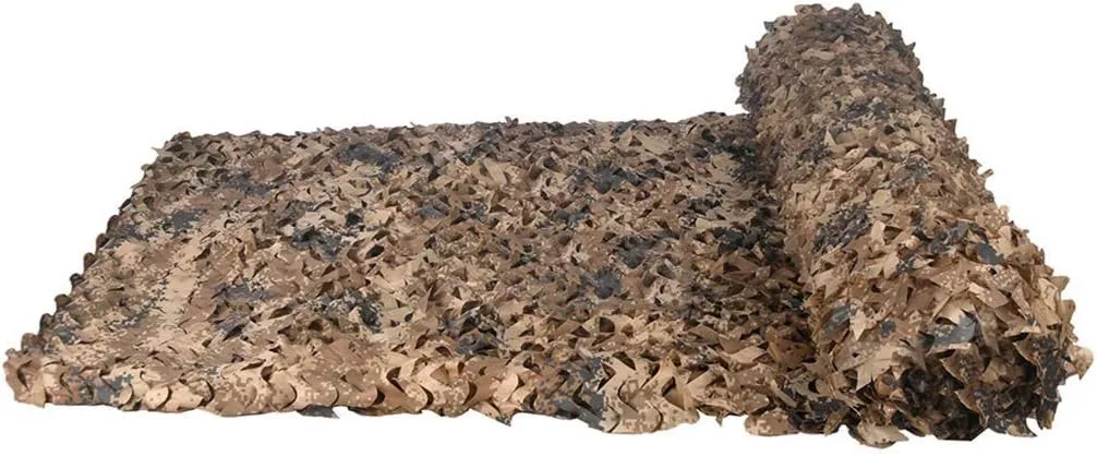 Camouflage Netting- Woodland Military Mesh UV Resistant Shade Camo Net for Camping Shooting Hunting Party Decoration Sunscreen Nets