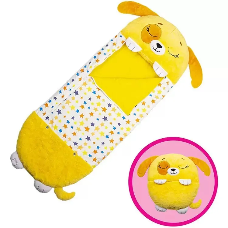 Camping Bed Spread Sleeping Bag with Attached Lazy Pillow 2532