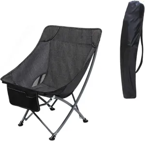 Camping Chair Outdoor Chair Foldable Chair Portable Folding Chair With Mesh Side Pocket Backrest Stool Camping Backpacking Chair For Fishing Beach Travel Picnic Folding Camping Chair ( Color : G )