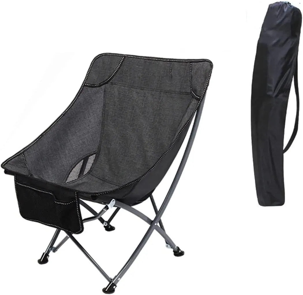 Camping Chair Outdoor Chair Foldable Chair Portable Folding Chair With Mesh Side Pocket Backrest Stool Camping Backpacking Chair For Fishing Beach Travel Picnic Folding Camping Chair ( Color : G )