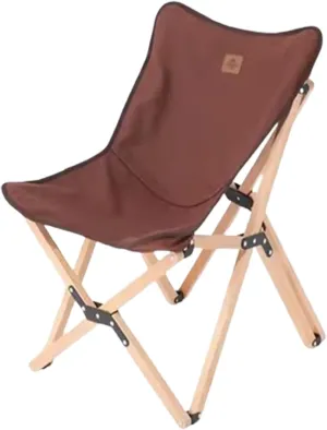 Camping Chairs for Adults Wooden Chair Frame Picnic Chairs Folding Camp Chair Lightweight with Mesh Pocket & Carrying Bag