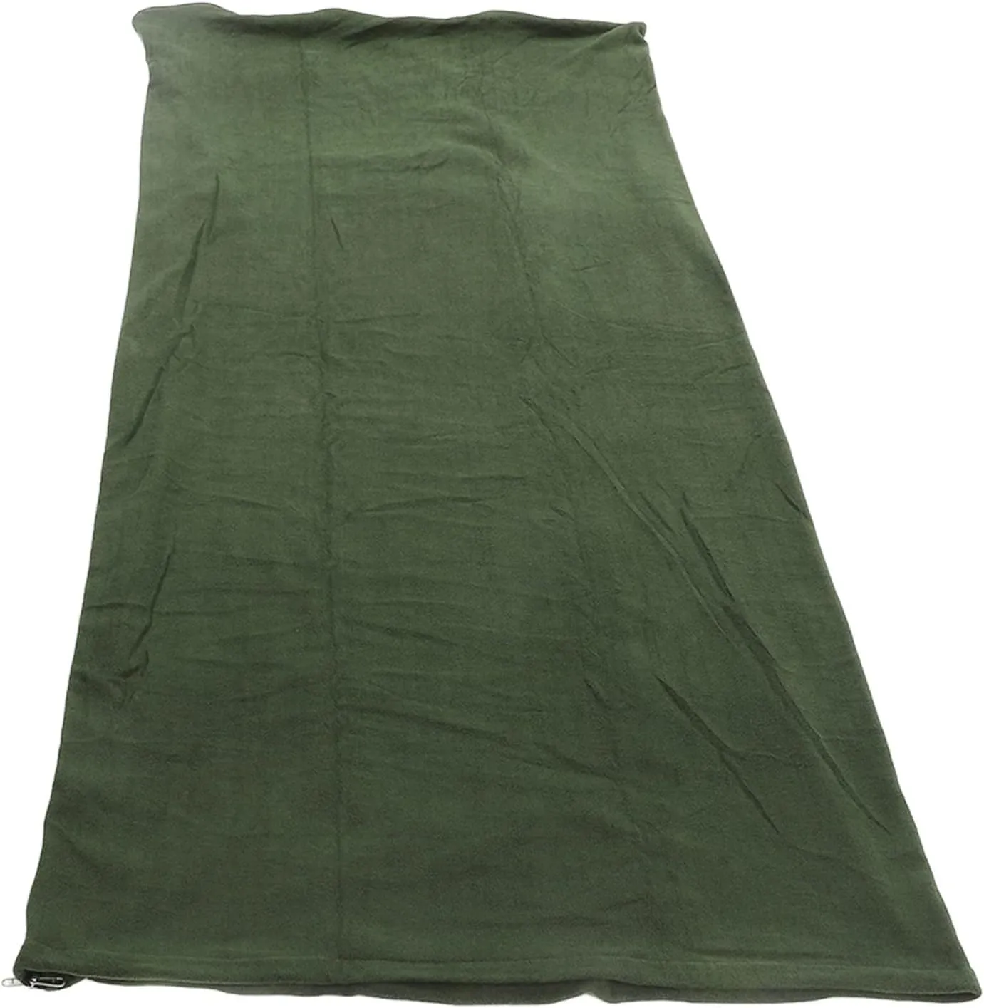 Camping Fleece Sleeping Bag Liner, Warm, Skin Friendly, Portable Travel Fleece Sleeping Bag with Two Because of Zipper, for Hiking, Outdoors and More