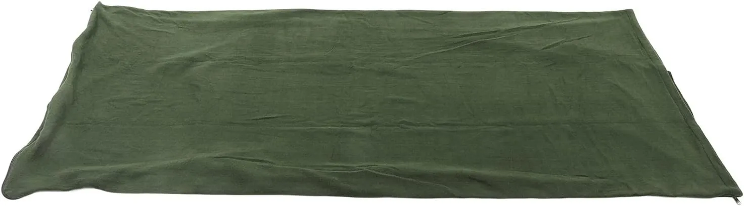 Camping Fleece Sleeping Bag Liner, Warm, Skin Friendly, Portable Travel Fleece Sleeping Bag with Two Because of Zipper, for Hiking, Outdoors and More