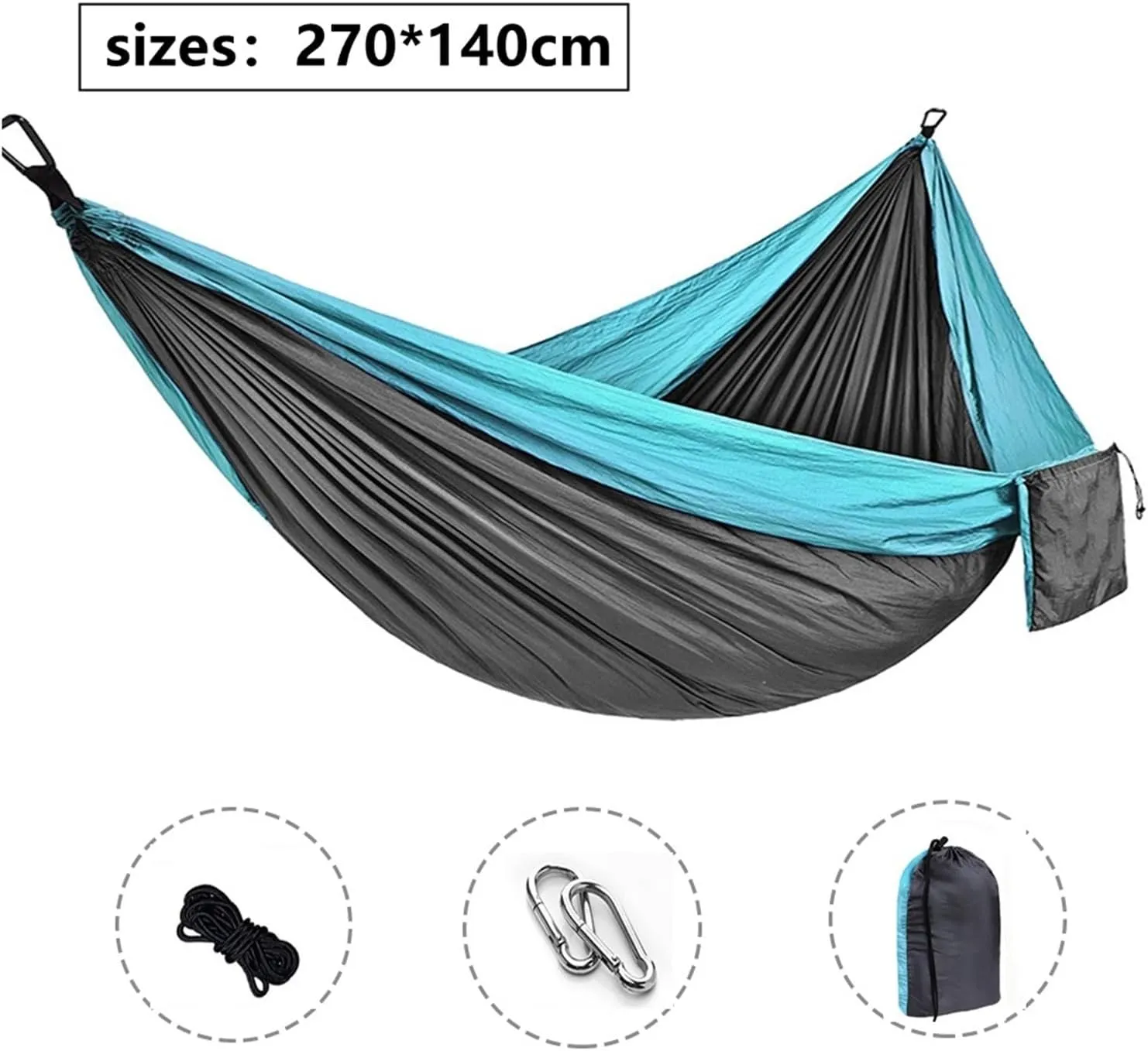 Camping Hammock Outdoor Tourist Double Camping Hammocks Portable Travel Garden Sleeping Leisure Hanging Hammock Swing Nature Hike (Color : 11)