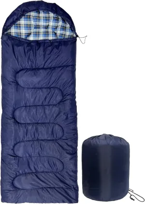 Camping Sleeping Bag for Adults, 3-4 Season Warm & Cold Weather Waterproof Envelope Sleeping Bags for for Backpacking Hiking Travel Outdoors, Adult All Weather Sleeping Bag with 1.5/2/3/4/5lbs Filling