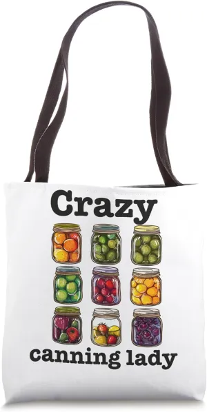 Canning Season Funny Mason Jar Preserving Food Mason Jar Tote Bag