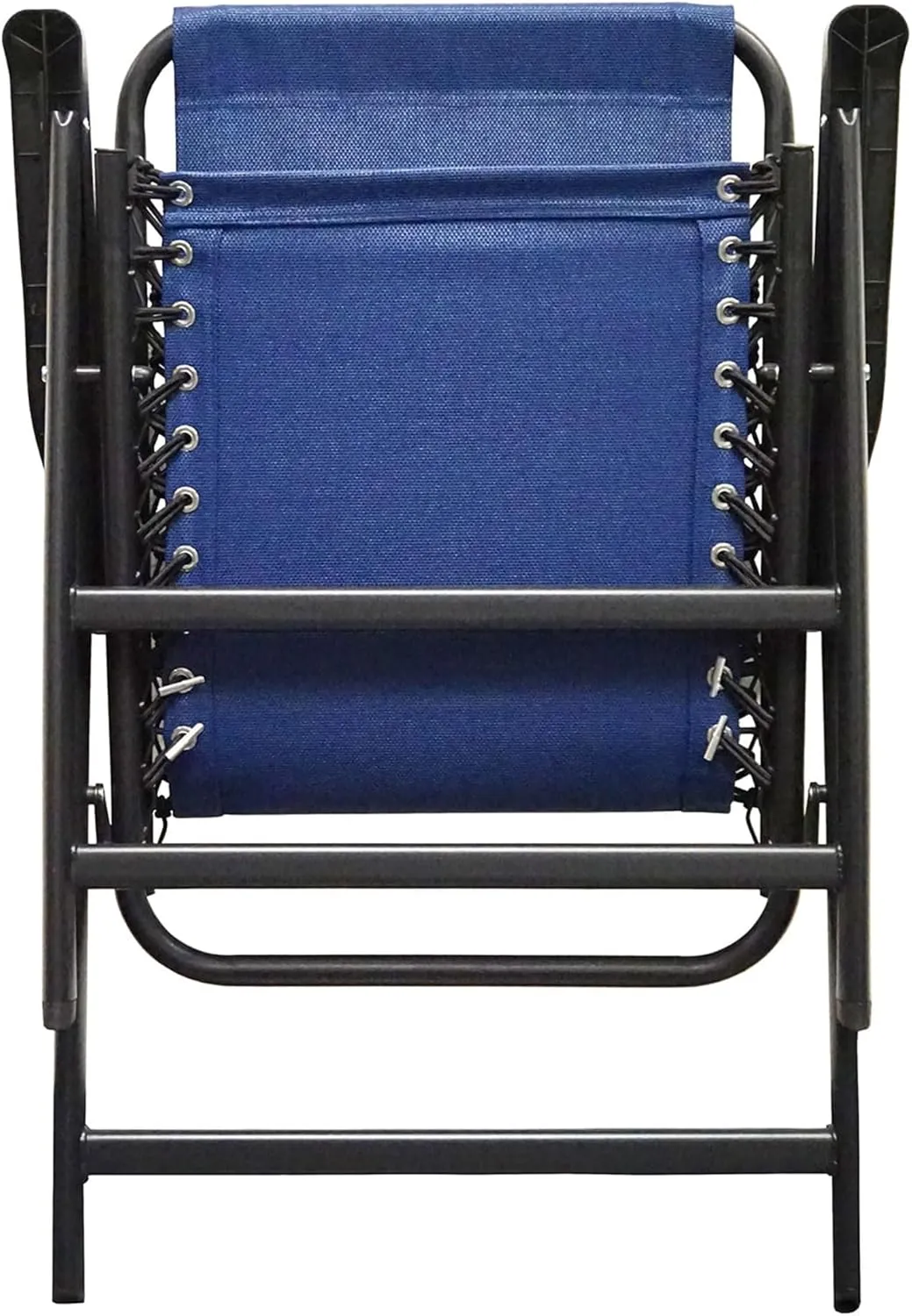 Canopy Suspension Portable Folding Sports Chair with Bungee Suspension and Textaline Fabric, 300 Pound Weight Capacity, Blue