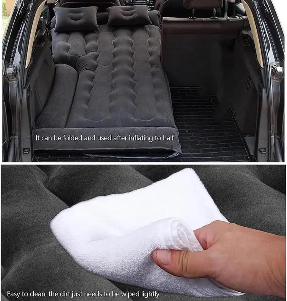 Car Inflatable Mattress, for Mitsubishi Outlander PHEV 2016-2019 Rest Sleeping Portable Outdoor Travel Camping Air Beds, Auto Accessories,A-Black 01