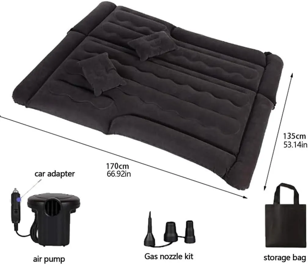 Car Inflatable Mattress, for Mitsubishi Outlander PHEV 2016-2019 Rest Sleeping Portable Outdoor Travel Camping Air Beds, Auto Accessories,A-Black 01