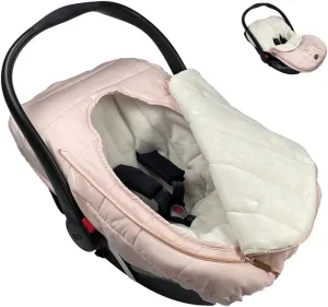 Car Seat Cover Carseat Bunting Bag Intergrated into 1,Waterproof Anti-Cold Winter Bassinet Stroller Car seat Sleeping Bag for Infant,0-12M