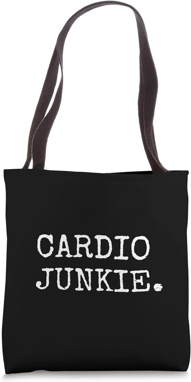 Cardio Junkie HIIT Endurance Running Fitness Runners Aerobic Tote Bag