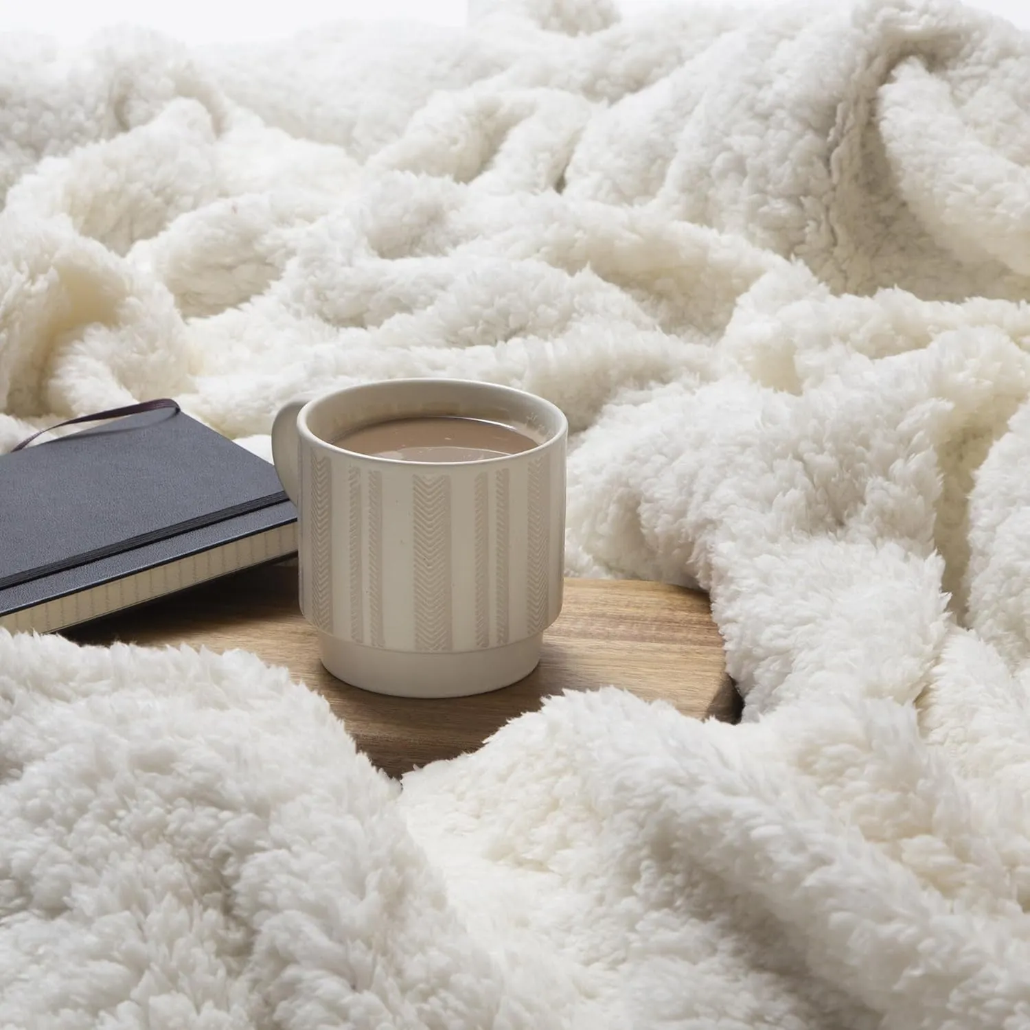 CARSTENS, INC. Ultra Premium Super Soft Plush Sherpa Fleece Oversized Throw Blanket 54" x 68", Arrowhead Earth