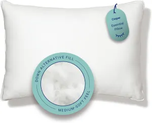 Casper Sleep Essential Pillow for Sleeping, King, White
