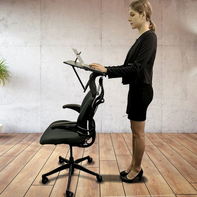 Chair to Standing Desk Converter I Affordable Standing Desk that Attaches to Your Office Chair I Portable Foldable Standing Desk, (RCL)