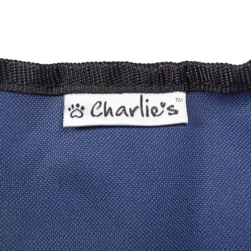 Charlie's - Foldable Elevated Dog Bed - Blue - Large