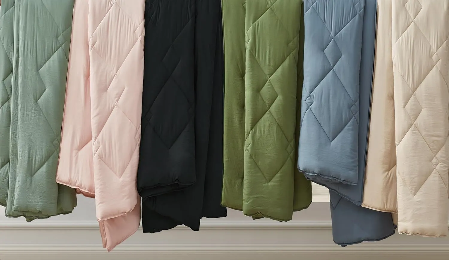 Chezmoi Collection Logan Sage Green Comforter Set Queen Size 3-Piece Soft Lightweight Stone-Washed Microfiber Comforter Set for All Season (1 Comforter 90x92, 2 Shams)