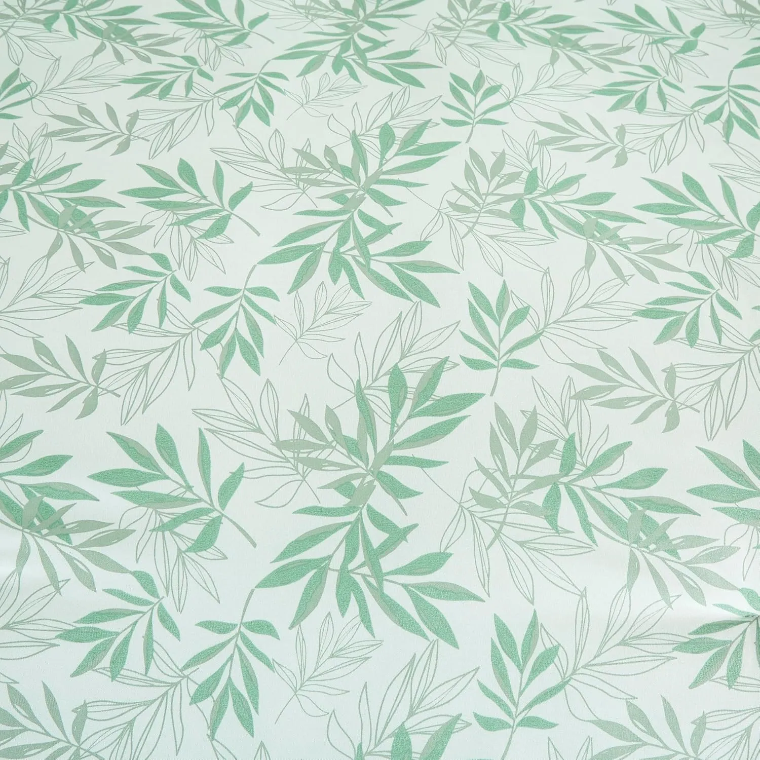 Chezmoi Collection Venus 3-Piece Floral Leaves Comforter Set Queen - Green White Leaves Printed Microfiber Lightweight Bedding Set for All Season
