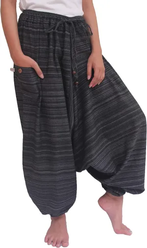 ChiangmaiThaiShop 100% Cotton Baggy Boho Aladin Yoga Harem Pants
