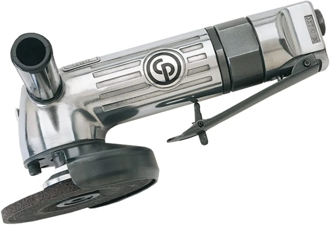 Chicago Pneumatic CP854 - Air Die Grinder Tool, Welder, Woodworking, Automotive Car Detailing, Stainless Steel Polisher, Heavy Duty, Right Angle Grinder, 4 Inch (100 mm), 0.7 HP / 520 W - 13000 RPM, Black