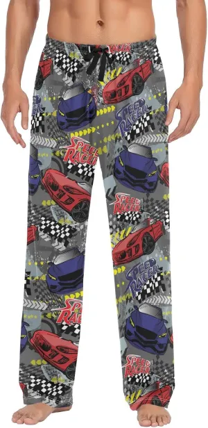 Christmas Snowflakes Pajama Pants White Black Texture Lounge Sleepwear PJs Men's Pajama Bottoms Lightweight Sleep Pants S