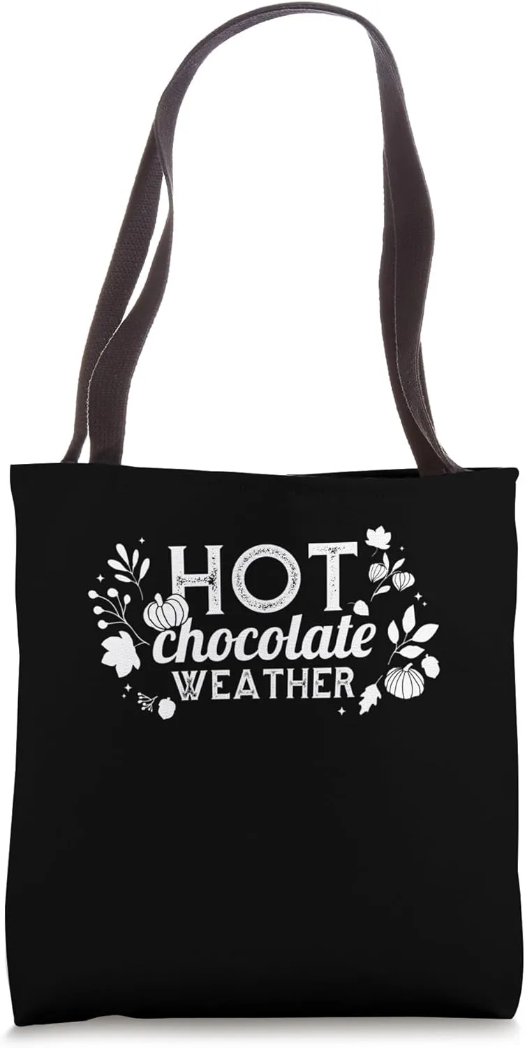 Christmas Snowy Season Hot Chocolate Weather Tote Bag
