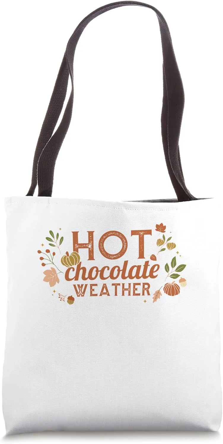 Christmas Snowy Season Hot Chocolate Weather Tote Bag