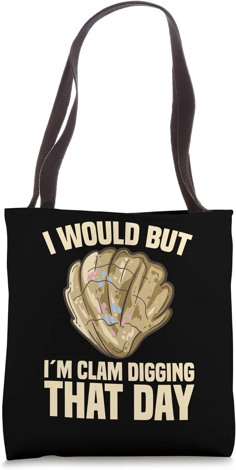 Clamming Rake Shovel Tools Equipment Gear Clam Digging Tote Bag