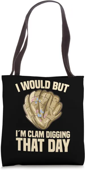 Clamming Rake Shovel Tools Equipment Gear Clam Digging Tote Bag