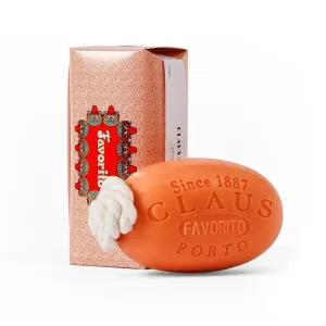 Claus Porto - Favorito Soap on a Rope | Floral Scent with Red Berries | Grape Seed, Argan   Vegetable Oil Base | Rich, Creamy Body Soap for Men   Women | Handcrafted, Long Lasting (350g | 12.4oz)