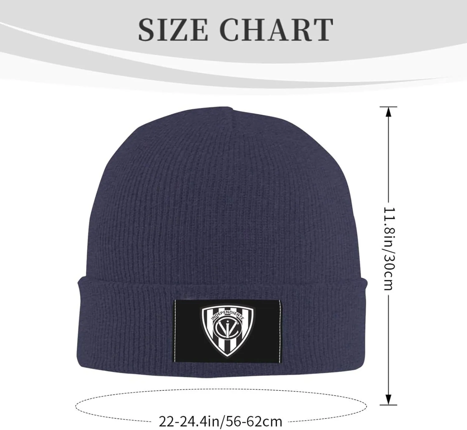 Club de Deportes Ñublense Logo Knit Hat Cap Skull Cap Beanie Hat Warm Cap Navy Blue Hat for Men Women